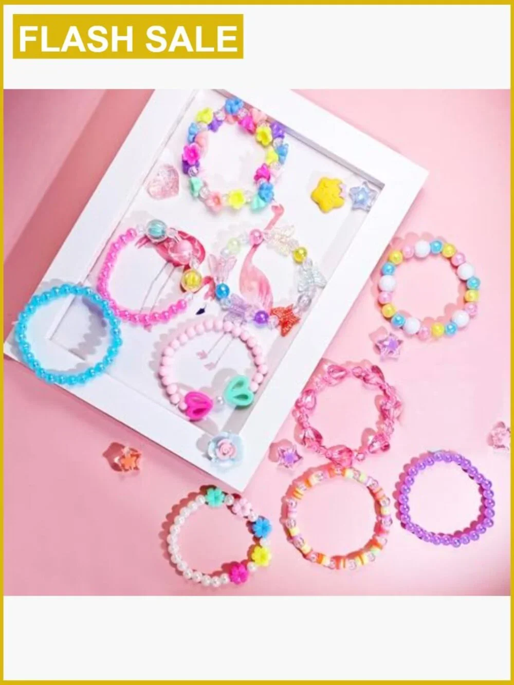 27 Colorful Beaded Bracelets for Girls Princess Pretend Play Jewelry Birthday
